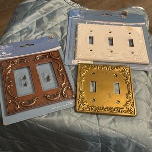 3-double toggle Switch Plates New